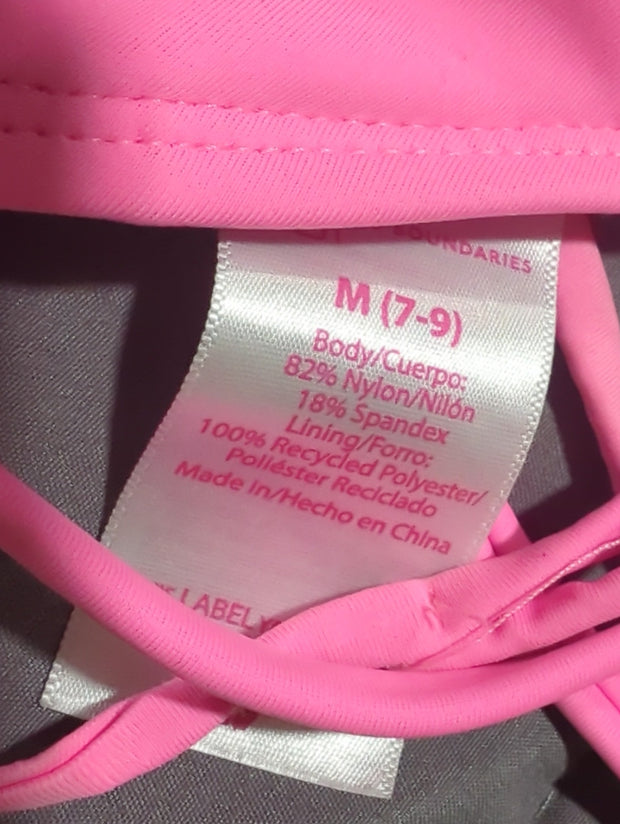 Bikini pink matching top size 7-9 and bottoms Size 3-5