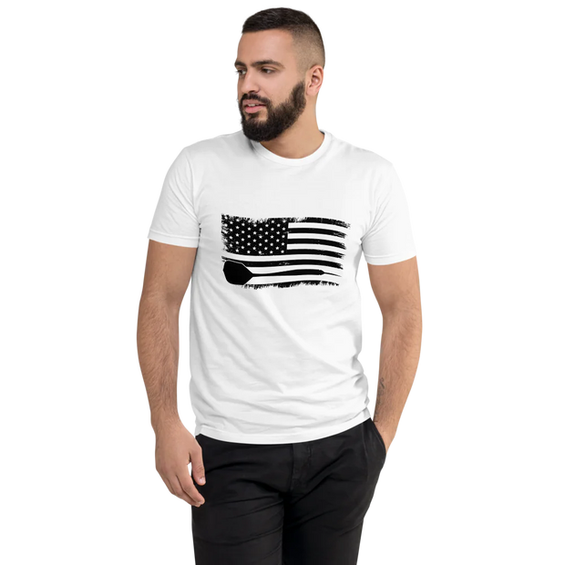 Men's Fitted T-Shirt | Wavy Flag | Next Level 3600
