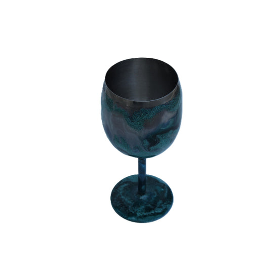 Tumbler Wine glass with Stem stainless steel 10 ounce called (MistyWine)