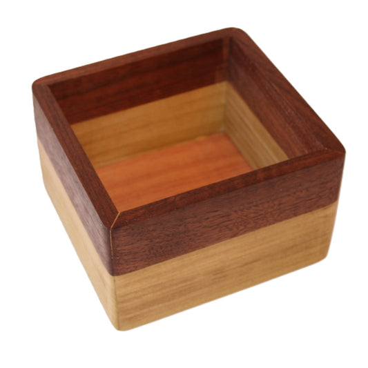 Planter for house plants made from Walnut and Poplar 5x5 Horizontal designed box