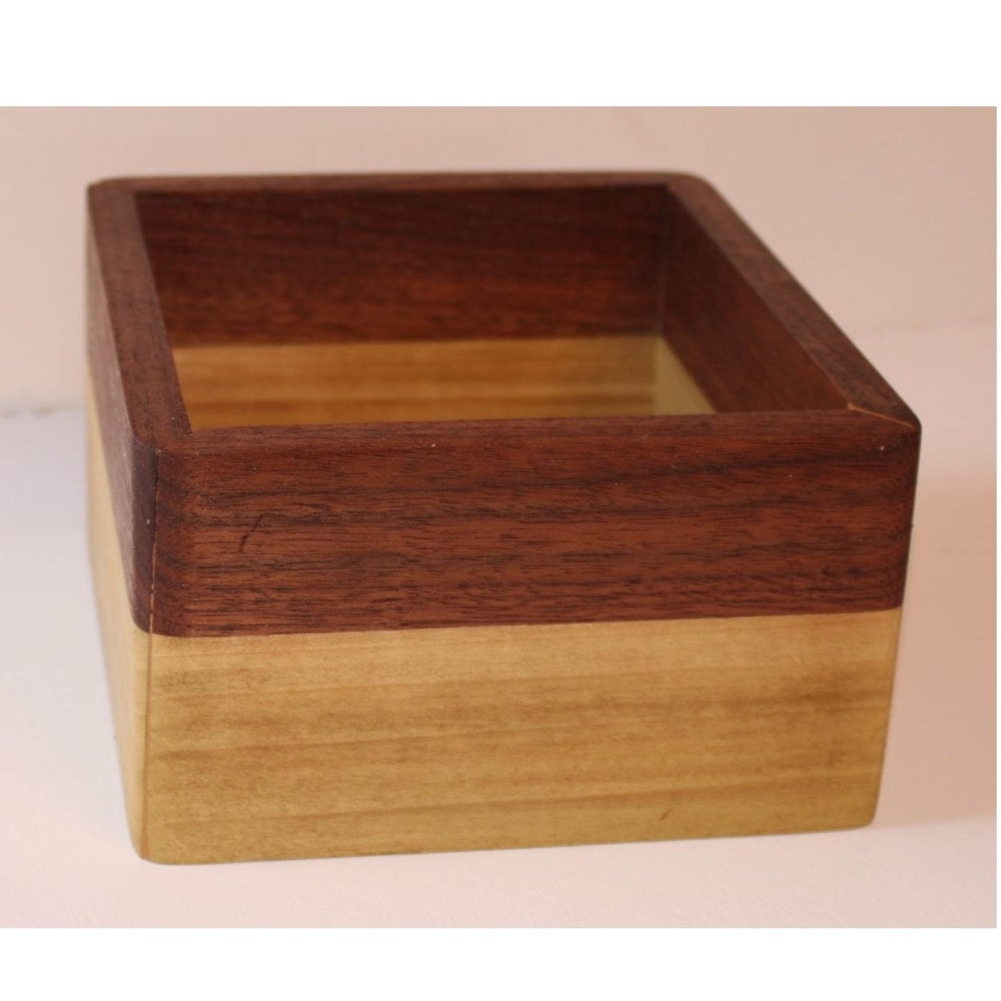 Planter for house plants made from Walnut and Poplar 5x5 Horizontal designed box