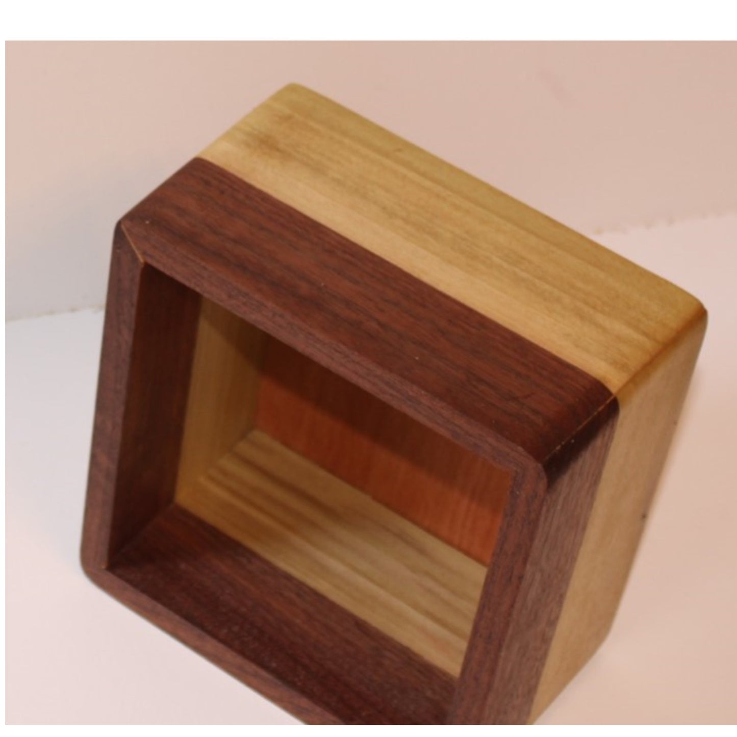 Planter for house plants made from Walnut and Poplar 5x5 Horizontal designed box