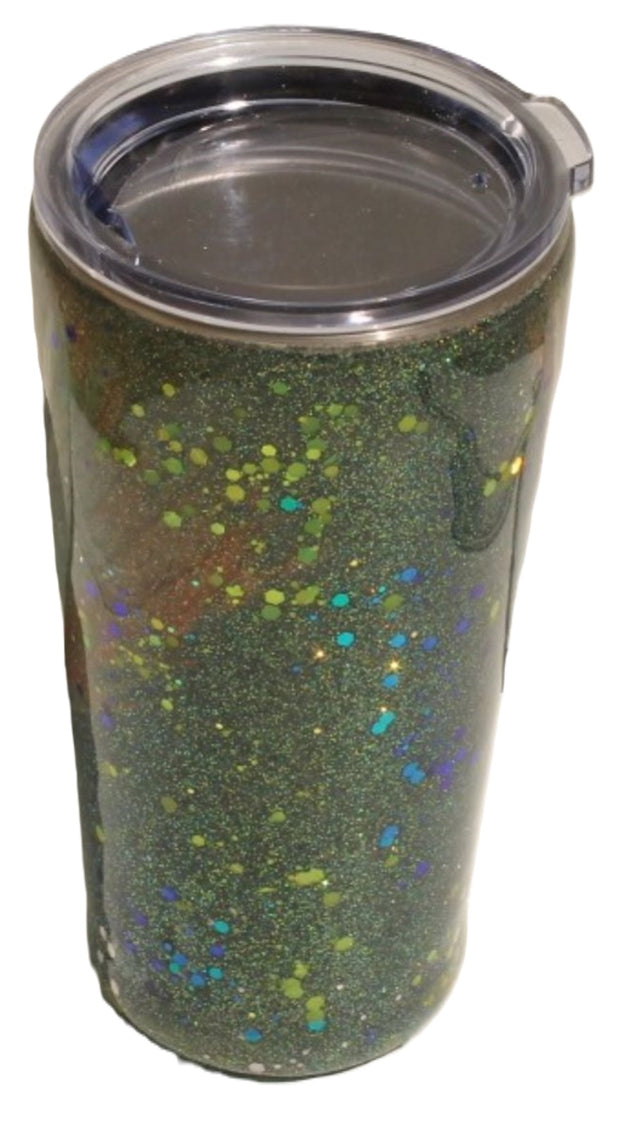 Tumbler Tapered Smooth 16 ounce we call (Purple Feathers)