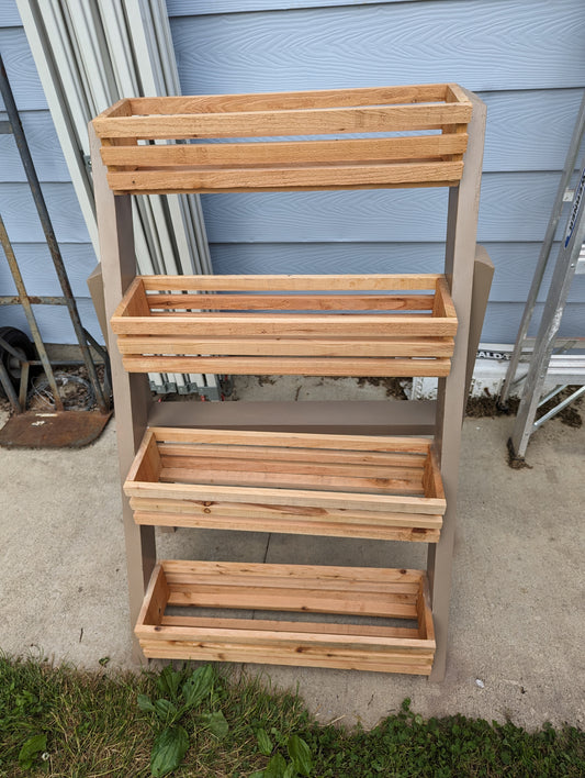 Planter for Patio Herb Garden or Flowers with 4 tiers