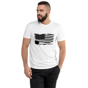 Men's Fitted T-Shirt | Wavy Flag | Next Level 3600