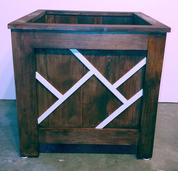 Planter box large square for patio or deck with movable shelves (SOLD)
