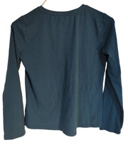Shirt Wonder Nation size LG (10-12) blue green long sleeve