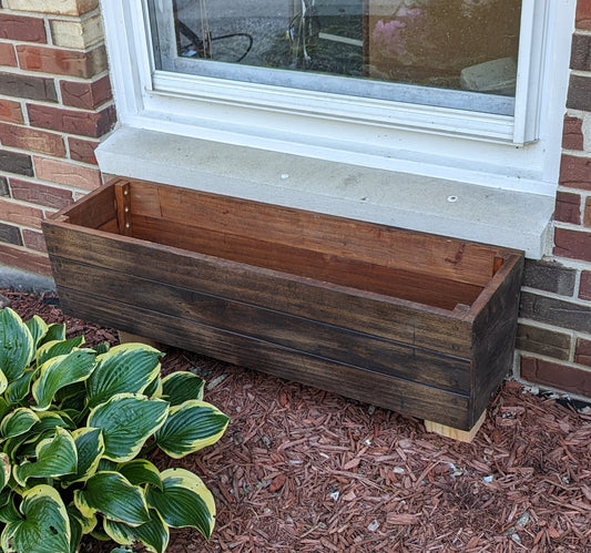 Planter Window Box 43 inches long for under window or for your porch or deck