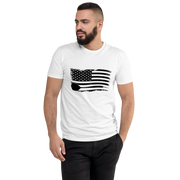 Men's Fitted T-Shirt | Wavy Flag | Next Level 3600